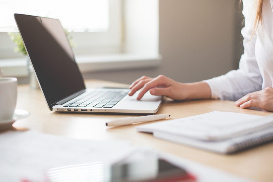 woman at laptop